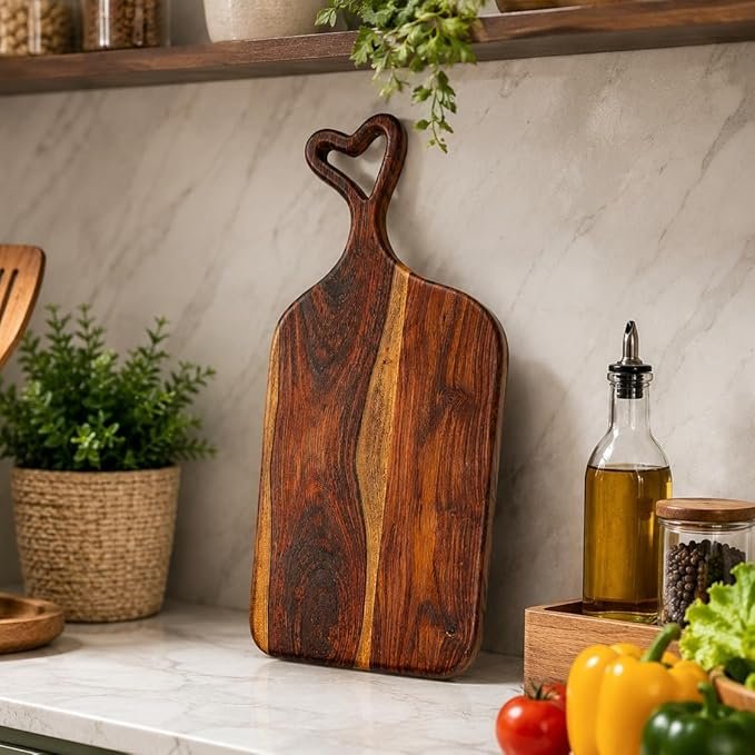 Heart-Handle Chopping Board