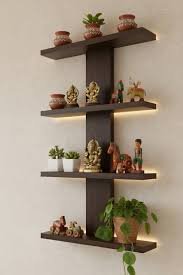 Heritage Dark Wood Wall Shelf
