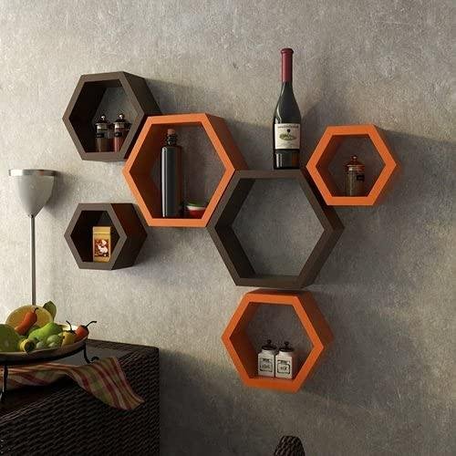Hexagon Honeycomb Shelf Set